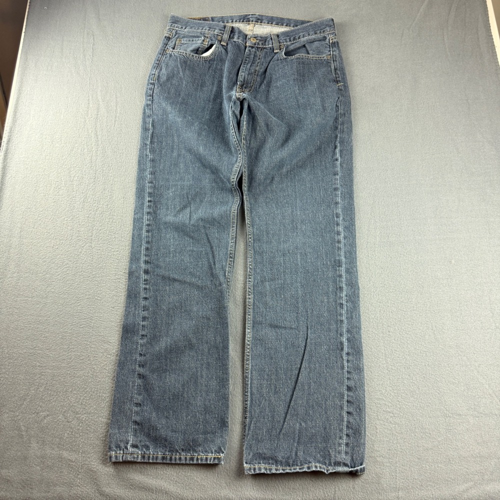 Levi 559 Jeans Men's 34x34 (Fits 34x32) Blue Relaxed Straight Leg Denim Pants